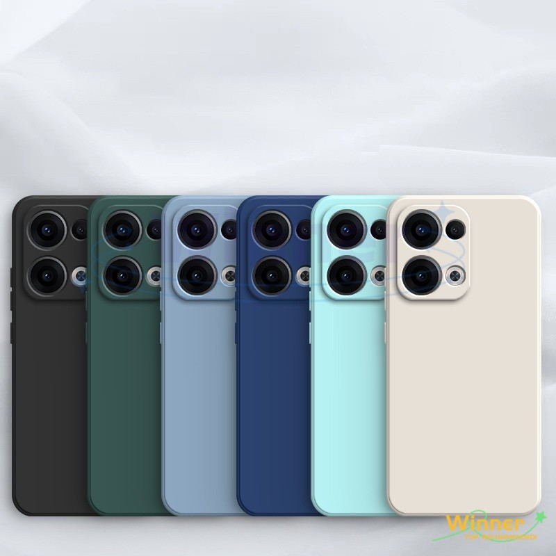 เคส OPPO Reno 13 13 pro 13f 12f 12 pro 12 สี Macaron ซิลิโคนเหลวโทรศัพท์มือถือ drop(1YT)