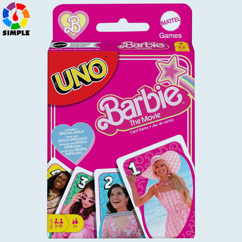 ​UNO Barbie The Movie Card Game, Inspired by the Movie for Family Night,