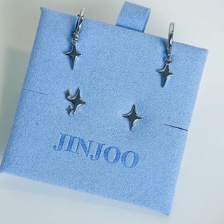 Jinjoo✨ต่างหูดาวสี่แฉกวิบวับ ดีไซน์แปลกใหม่ เท่ So cool 😎 รห…