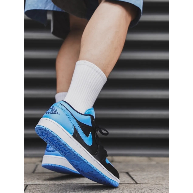 Nike Air Jordan 1 Low University Blue blue การเคลื่อนไหว