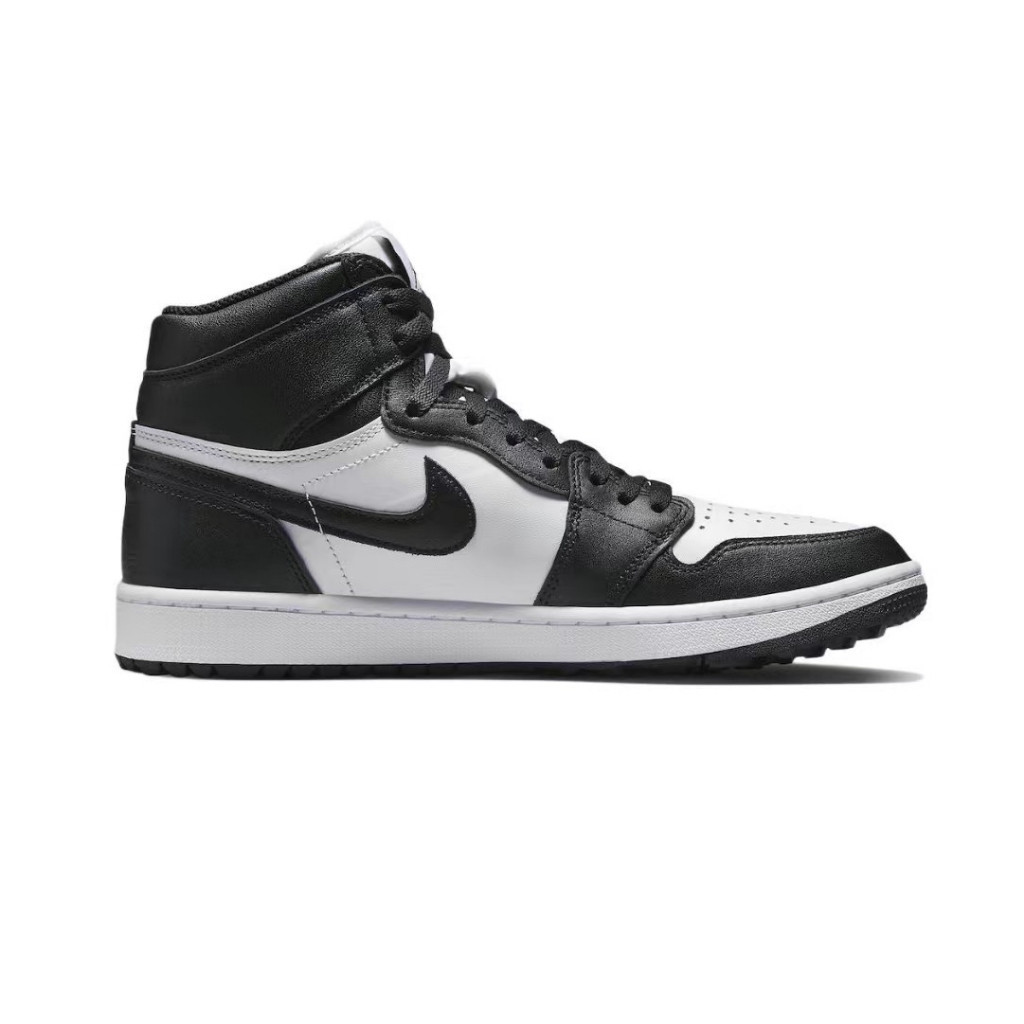 Nike Air Jordan 1 High Golf"Panda" นิ้วเท้าสีดำ hot shoes การเคลื่อนไหว