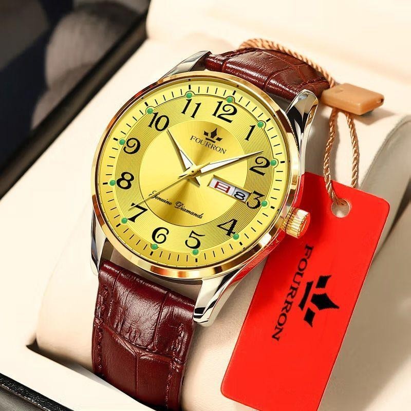 Swiss ของแท้ นาฬิกาข้อมือดิจิทัล กลไกอัตโนมัติ เรืองแสง กันน้ํา มีปฏิทินคู่ สําหรับผู้ชาย