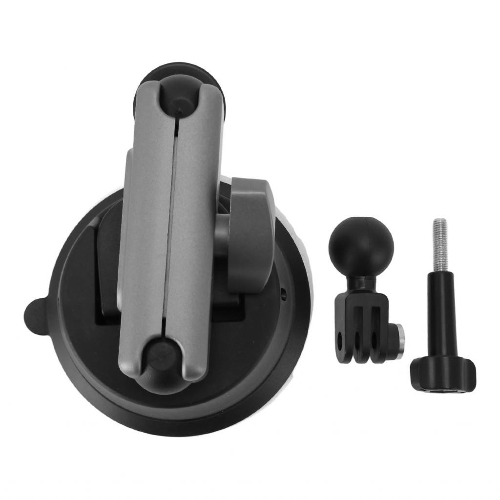 Camera Suction Cup Mount Double Ball Head Aluminum Alloy Windshield Window Dashboard Holder 1/4 Inch Thread for Action