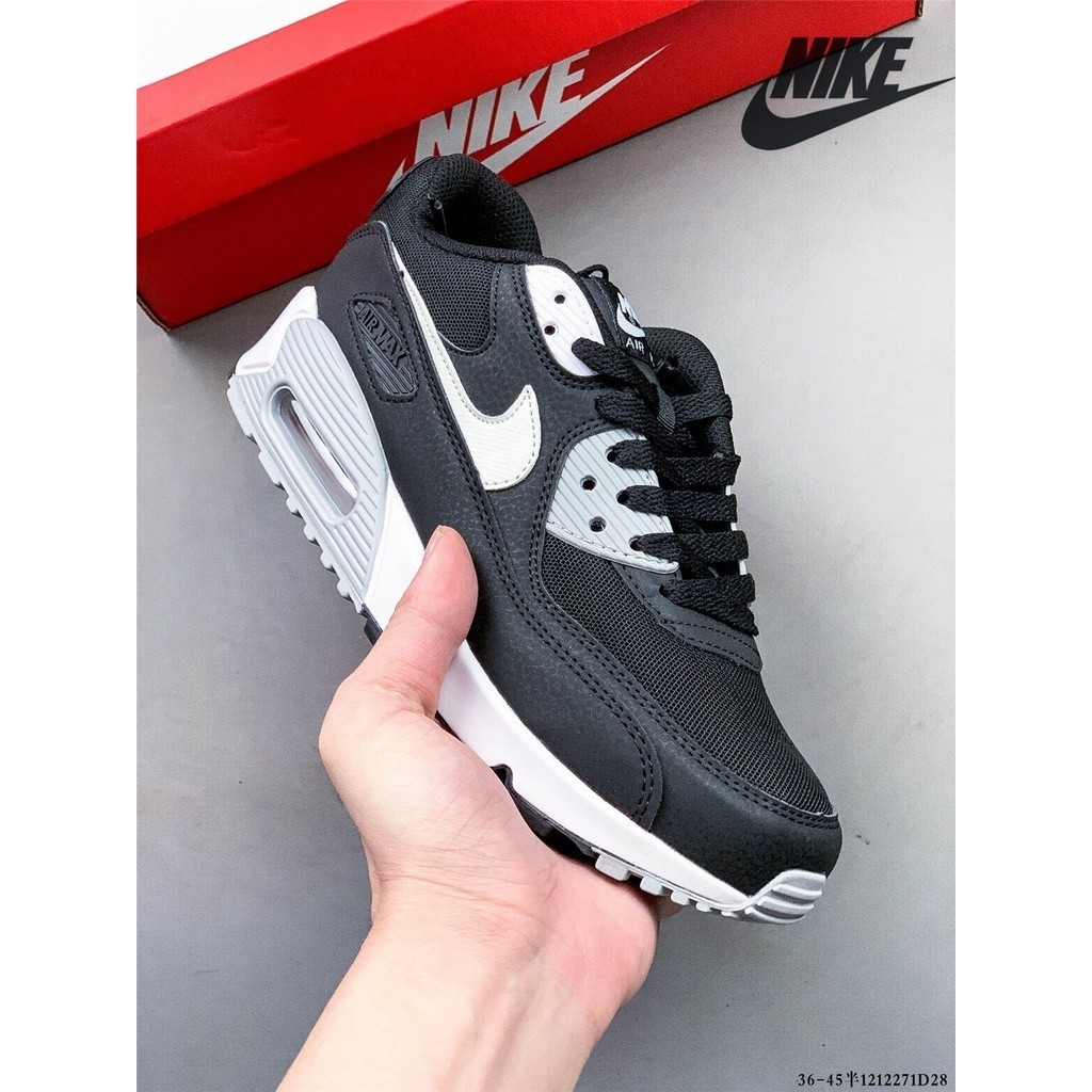 Nike air Max 90 Oreo ของแท้ 100% รองเท้าผ้าใบลําลอง เหมาะกับการวิ่งจ๊อกกิ้ง