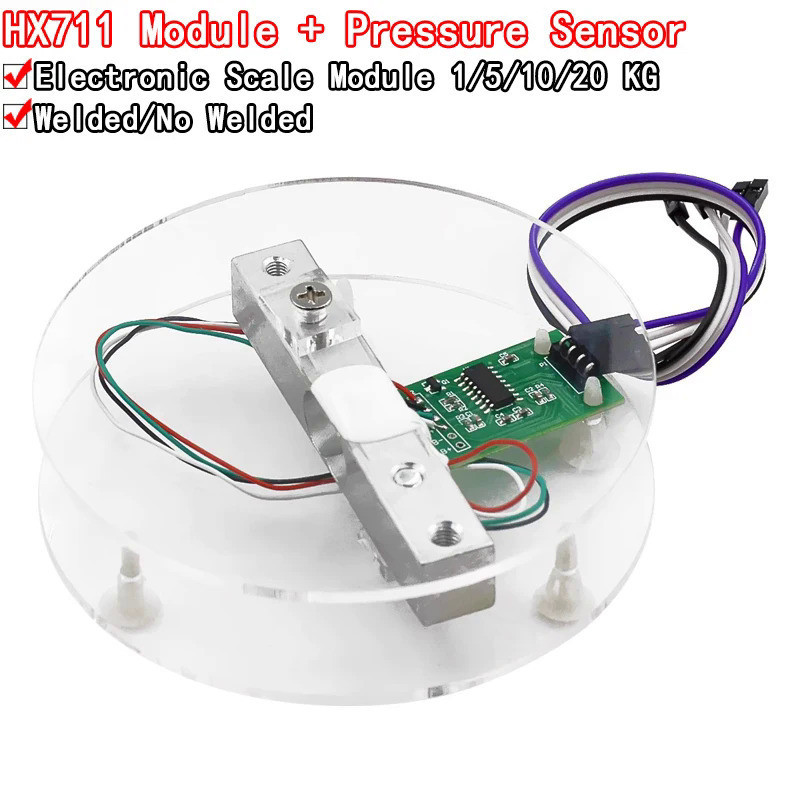 โมดูลเซนเซอร์ชั่งน้ําหนักดิจิทัล HX711 AD 5 กก. 10 กก. แบบพกพา สําหรับ Arduino Scale