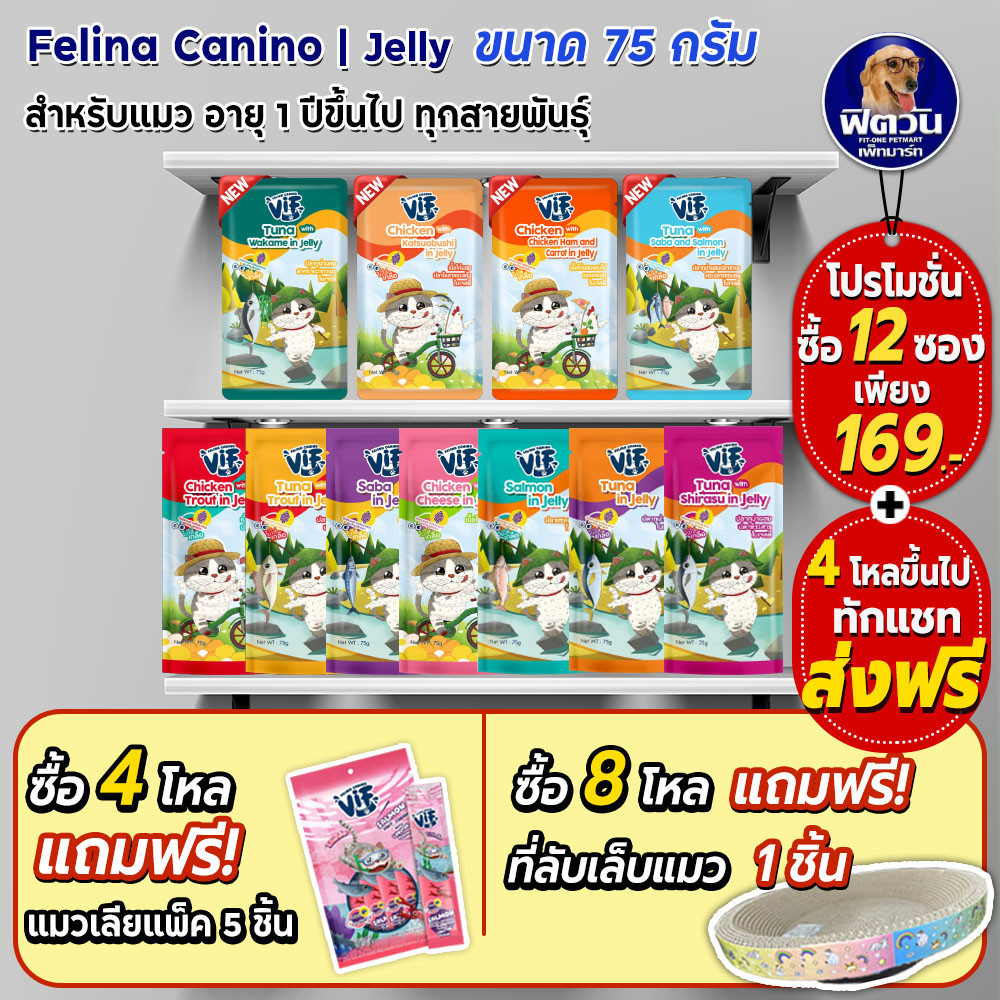 #อาหารแมว #FelinaCaninoVIF #อาหารเปียกแมว #บำรุงสายตา #ระบบทางเดินอาหาร