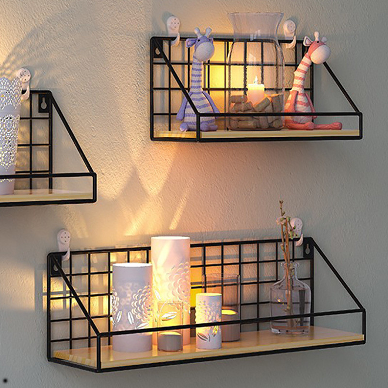 พร้อมส่ง🏡 ที่วางของตกแต่งผนัง DIY  ที่วางของตกแต่งผนัง สไตล์เรียบง่าย