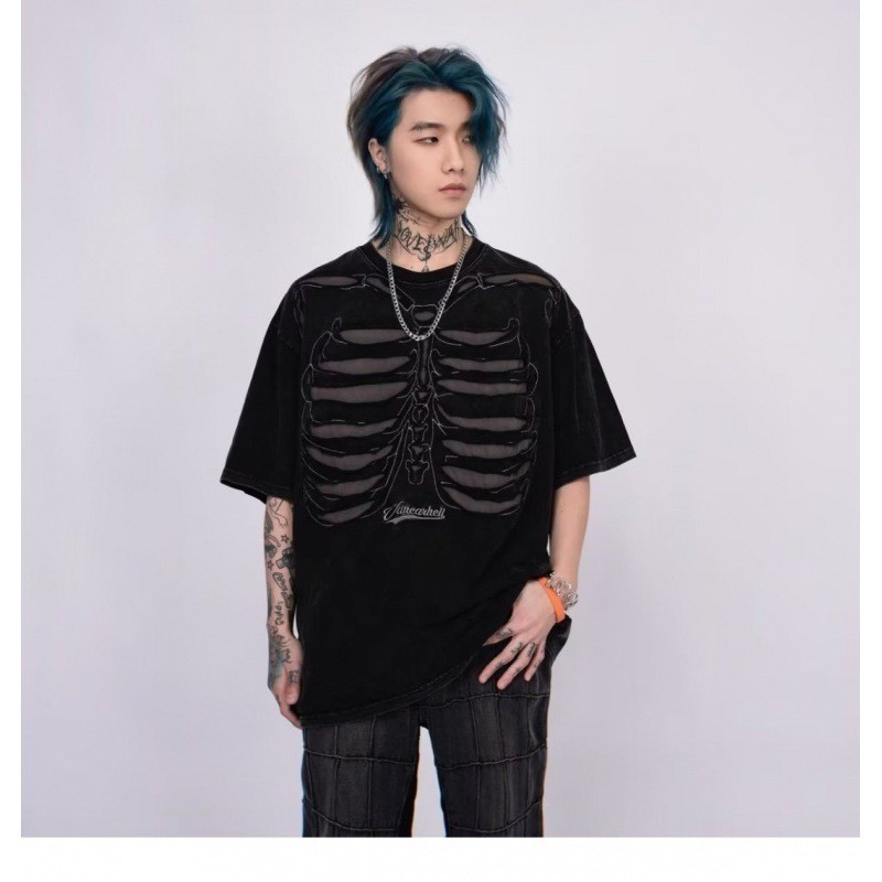 เสื้อยืดแขนสั้น คอกลม พิมพ์ลาย Instagram Style trendy Youth ยอดนิยม สําหรับผู้ชาย