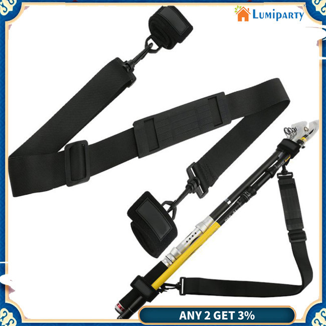 Lumiparty สายคล้องไหล่ ปรับได้ สําหรับคันเบ็ดตกปลา 2 ชิ้น หรือมากกว่านั้น 3.8 นิ้ว