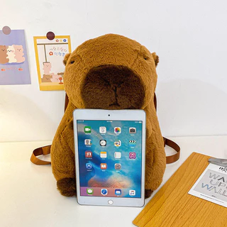 COD กระเป๋าสะพายคู่การ์ตูนน่ารัก capybara รูปร่าง ความจุขนาดใหญ่ จุของได้เยอะ สําหรับผู้หญิง
