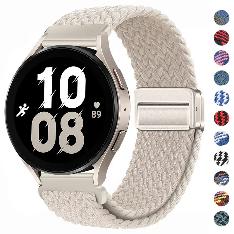 สายนาฬิกาข้อมือไนล่อน 20 มม. 22 มม. สําหรับ Samsung Galaxy watch 6 5 4 40 44 มม. Gear S3 Amazfit GTR
