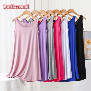 ผู้หญิงรุ่นแขนกุดชุดชุดนอนธรรมดา2025ฤดูร้อนใหม่ขนาดบวก มิดิ …