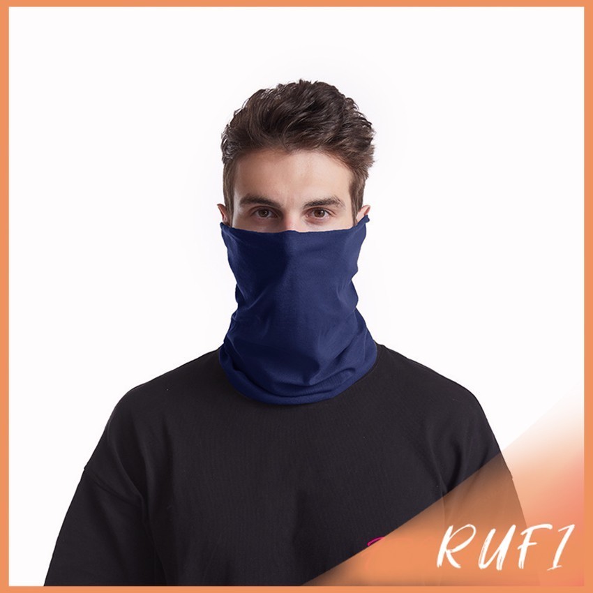 RUFI ผ้าโพกหัว สีพื้น กันฝุ่น กันลม กันแดด  ไม่ะระคายเคือง  ใส่สบาย Magic turban