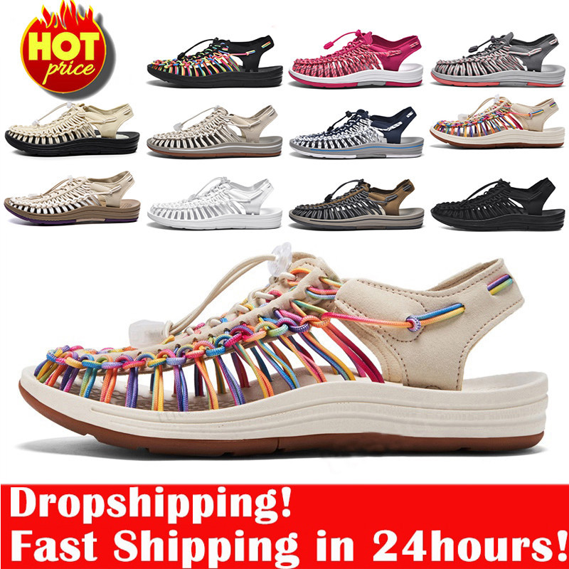 【🚚จัดส่งด่วนพิเศษ 】รองเท้าย้อนยุครองเท้าแตะผู้ชาย KEnEN กีฬากลางแจ้งรองเท้าชายหาดแห้งเร็ว 2024