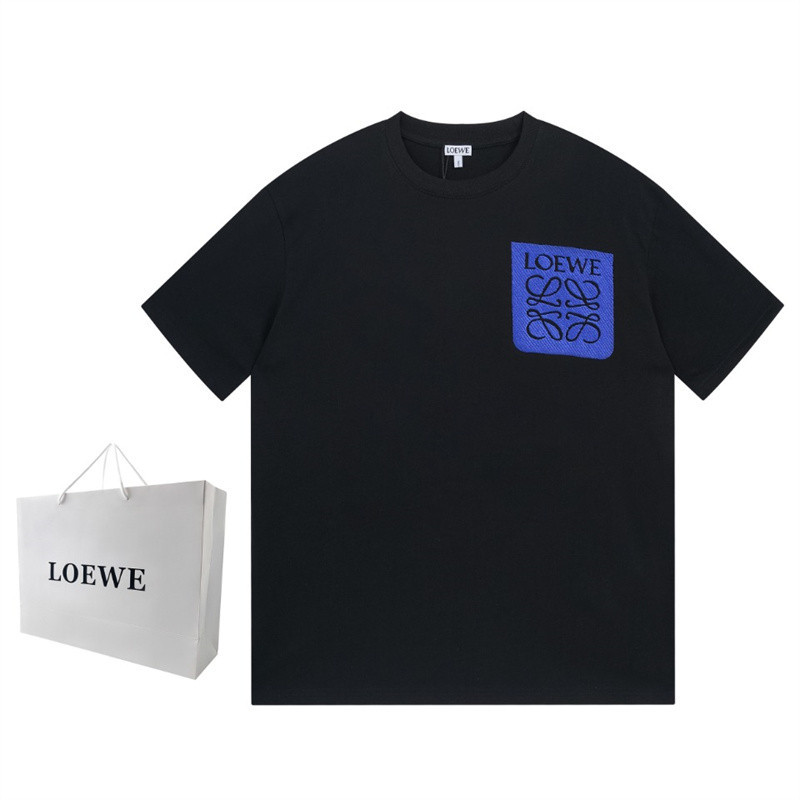 Ewe- เสื้อยืดแขนสั้น ปักลายโลโก้ สามมิติ สําหรับผู้ชาย และผู้หญิง Jrtw3