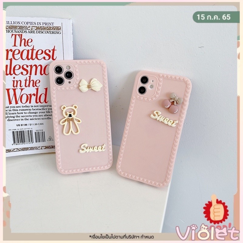 Violet ส่งจากไทย สินค้า 1 บาท ใช้กับ เคสไอโฟน11 13 14plus 15 pro max XR 12 13pro เคสเกาหลี 6P 7P 8P พสัส X 14plus#626