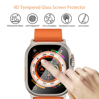 ฟิล์มกระจกนิรภัย กันรอยหน้าจอ HD แบบอัตโนมัติ สําหรับ Apple Watch Ultra 49 มม. iWatch Ultra 49 มม.