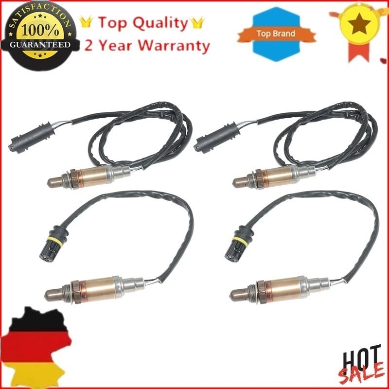 QP03 Front & Rear Oxygen O2 Sensors For BMW E60 E61 520i 525i 530i E46 320i 323i 328i 330i M52 B20 E