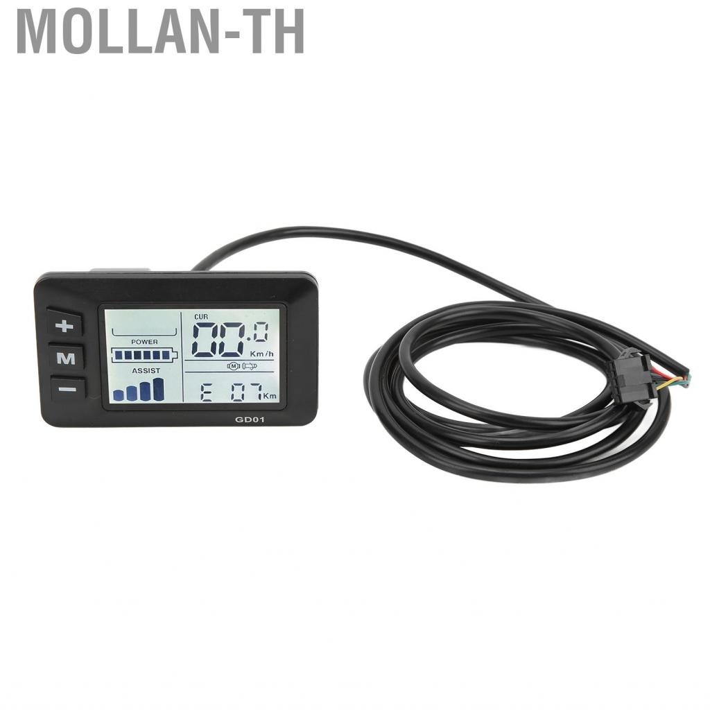 Mollan-th Electric Bicycle Odometer LCD Display Meter Modification for Scooters