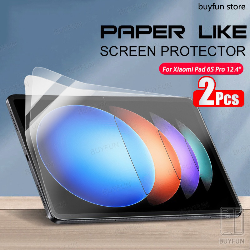 2PCS For Xiaomi Mi Pad 6S Pro 12.4 mipad 12.4"pad6 S Film Paper Like Matte Frosted PET Painting Writ