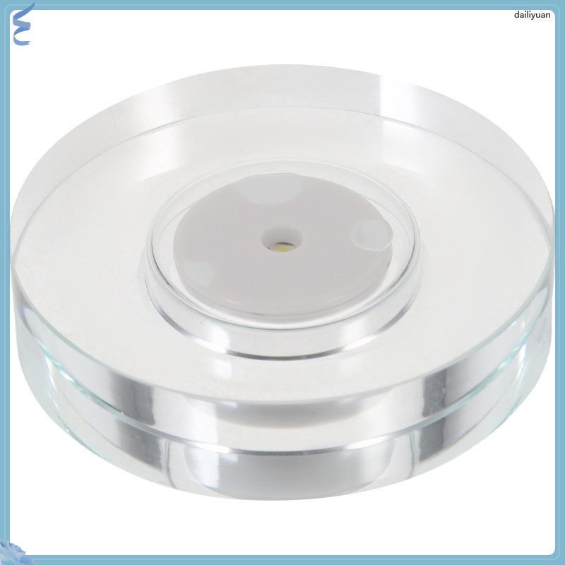 หมุนผู ้ ถือโคมไฟ Turntable ซ ็ อกเก ็ ตไฟ LED ฐานขาตั ้ งอะคริลิคแบบชาร ์ จไฟได ้ dailiyuan