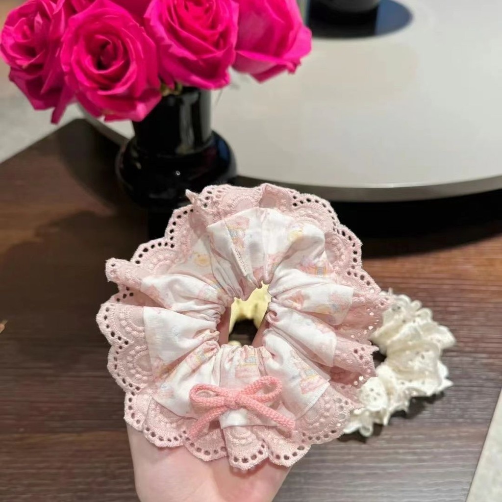2024 Bear Lace Scrunchy Hair Tie