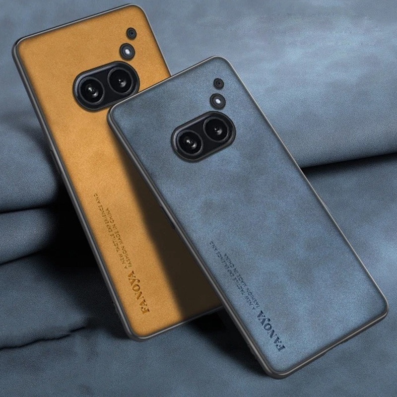 สําหรับ Nothing Phone (2a) / (2a) Plus กันกระแทก PU Vintage Leather Hybrid Bumper Case Cover