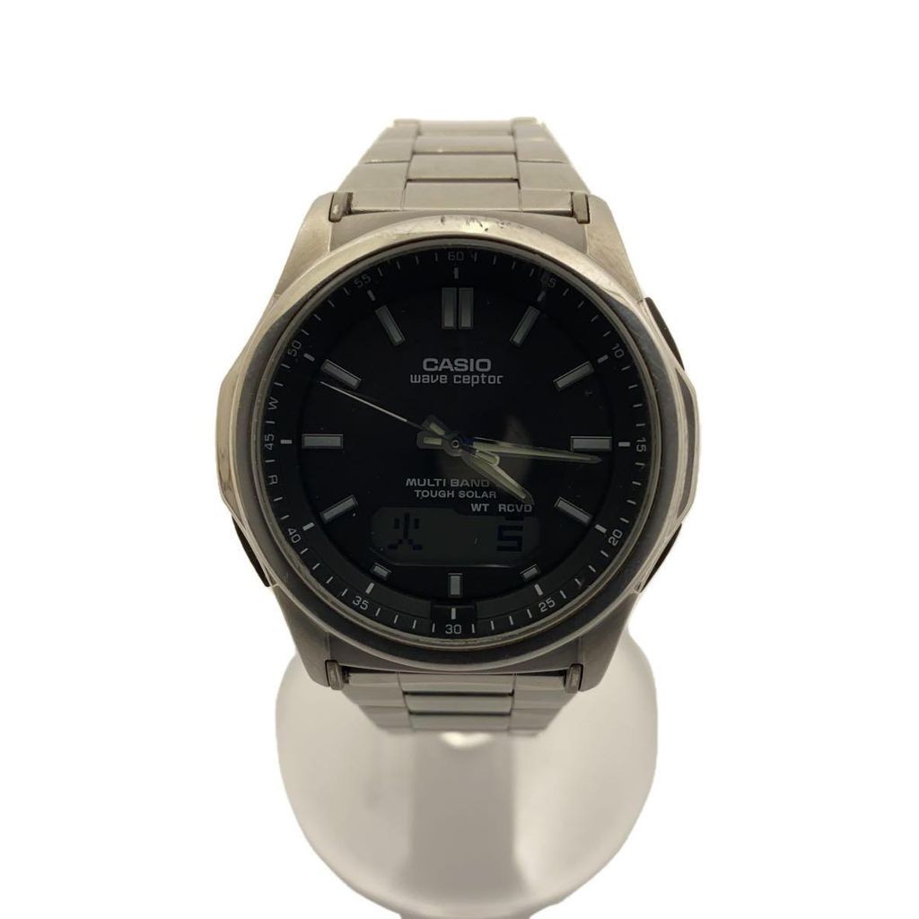 Casio Wva-M630 นาฬิกาข้อมือ อะนาล็อก สเตนเลส พลังงานแสงอาทิตย์ ส่งตรงจากญี่ปุ่น มือสอง สําหรับผู้ชาย
