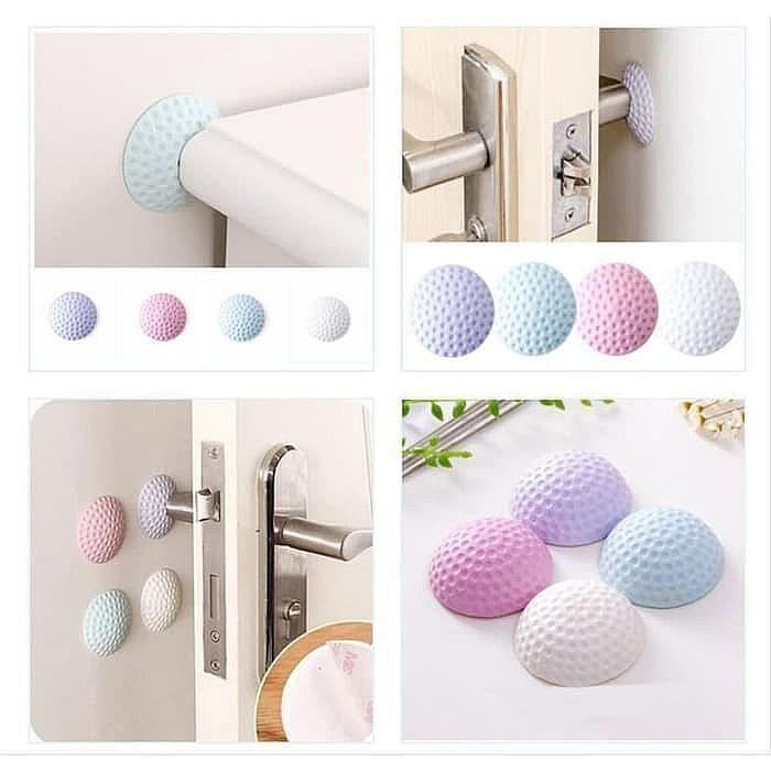 MT Door HANDLE DAMPER SAFETY SILICONE RUBBER PADS Wall Retainer กันชนประตู Wall Anti