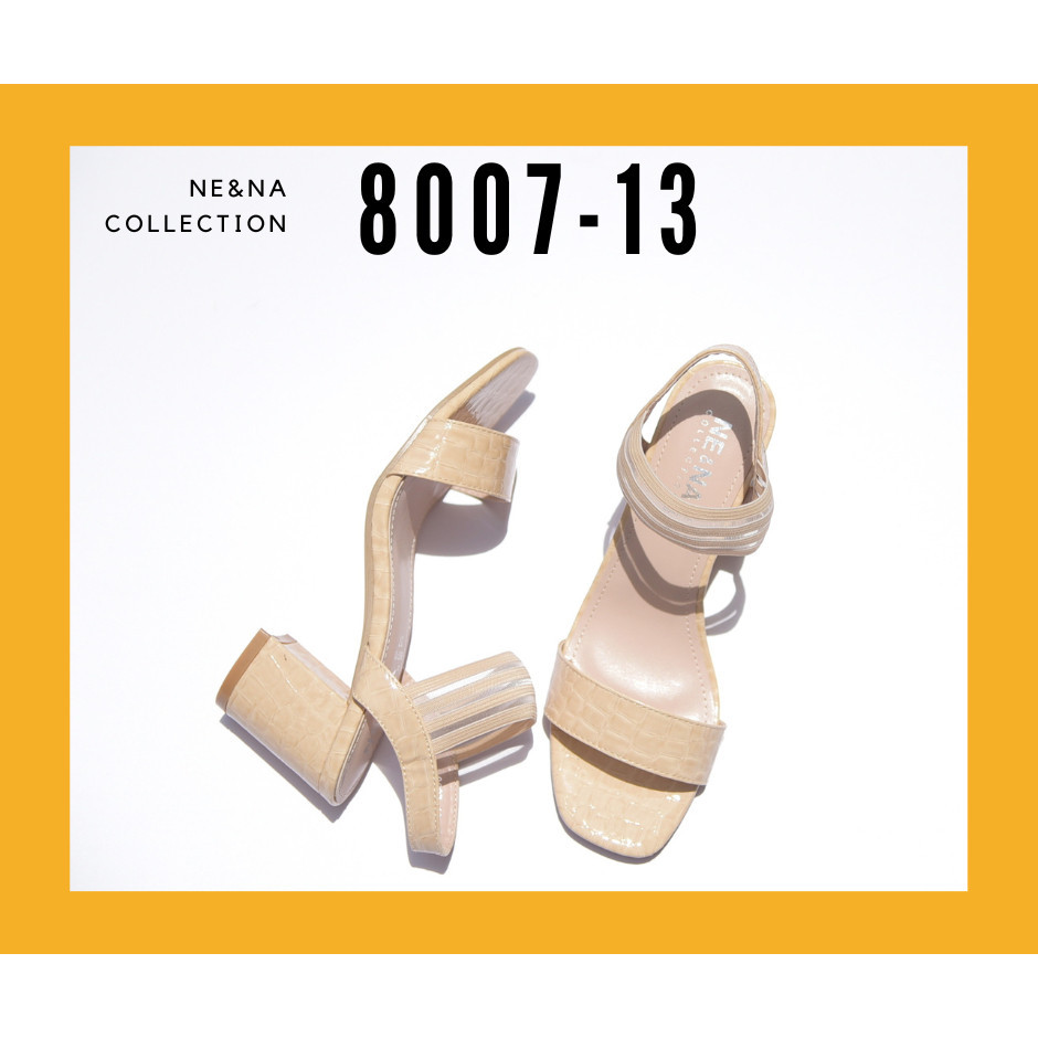 รองเท้าส้นเข็ม รองเท้าเเฟชั่นผู้หญิงเเบบคัชชูส้นปานกลาง No. 8007-13 NE&amp;NA Collection Shoes