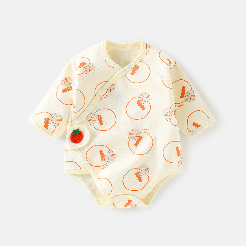 ✨พร้อมส่ง✨พร้อมส่ง ชุดจั๊มสูทรอมเปอร์แขนยาว ผ้าฝ้ายแท้ ทรงสามเหลี่ยม สําหรับเด็กทารกแรกเกิด
