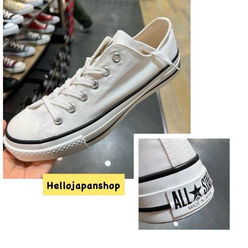 ♞พร้อมส่ง Converse All star J OX สีขาว size 26.0cm Made in japan US7.5 ของแท้ช็อปญี่ปุ่น รองเท้า li