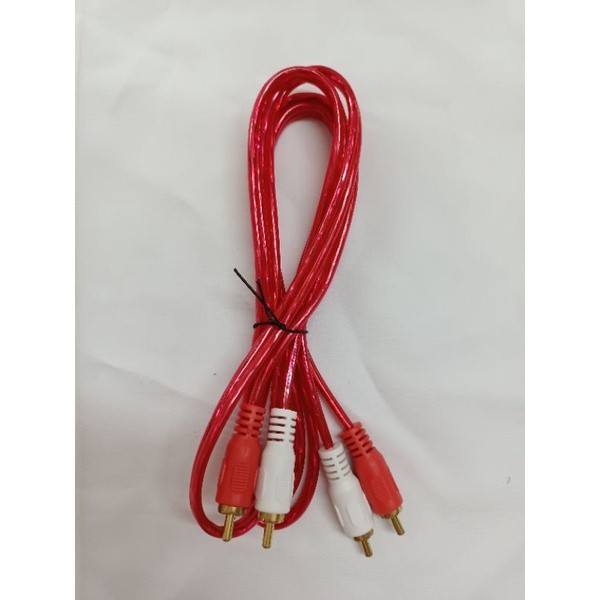 สายเชื่อมต่อ แจ๊ค สายลำโพง แจ๊คRCA 4หัว 2ิออก2 ยาว1.5เมตร