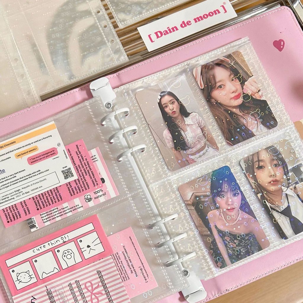 แฟ้มเก็บการ์ด โฟโต้การ์ด อัลบั้มรูป รูปผีเสื้อ สีรุ้ง 4 ช่อง ขนาด A5 สําหรับเก็บสะสม 10 ชิ้น