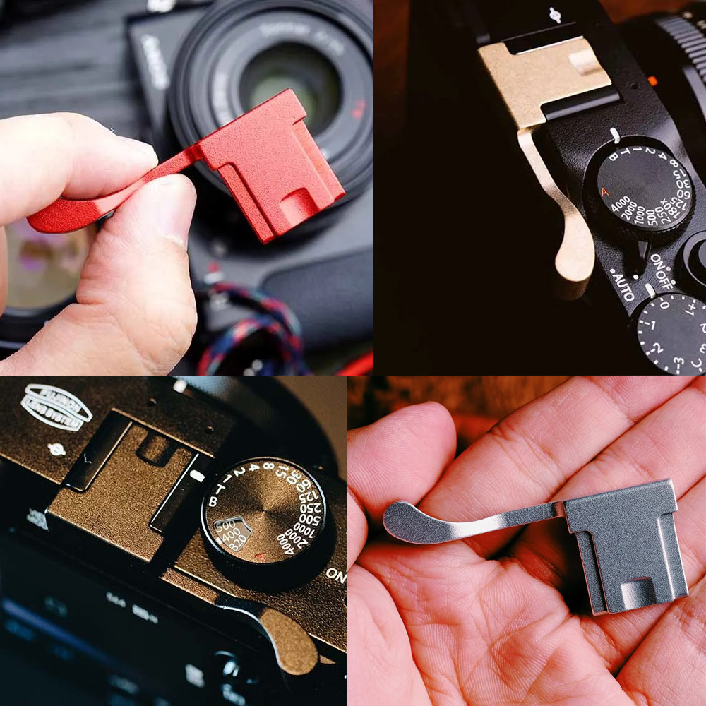 โลหะร้อนรองเท้าฝาครอบ Thumb Grip สําหรับ Fujifilm Fuji X100F X100T X70X-E3 XA1 XA2 XA3 XA5 XM1 XA3 X