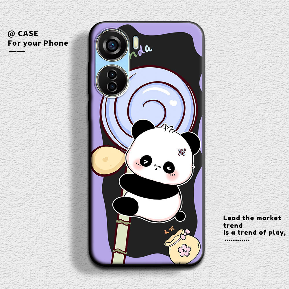 เคสโทรศัพท์มือถือ ซิลิโคนนิ่ม กันกระแทก ลายแพนด้าน่ารัก สําหรับ ZTE Axon 40 Lite ZTE Blade V40 V50 Design 4G
