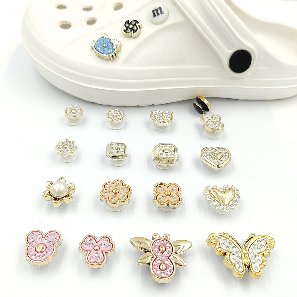 Croc กระดุมเพชร Jibz DIY สําหรับรองเท้า 1 ชิ้น
