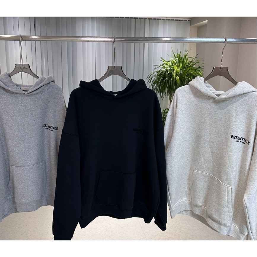 Essentials เสื้อฮู้ดผู้ชาย ทรงหลวม คุณภาพสูง