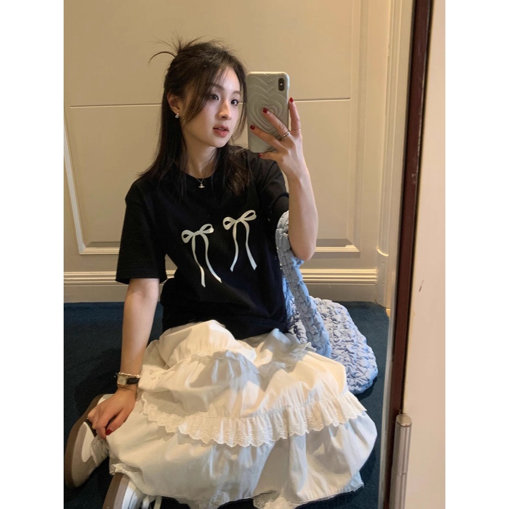 （พร้อมส่งจากกทม มาถึงใน 2วัน）เสื้อยืดยอดฮิตสไตล์ญี่ปุ่นและเกาหลี ลายการ์ตูน ใส่สบาย เสื้อเชิ้ตลำลอง oversize