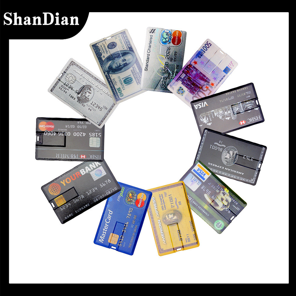 SHANDIAN (1 ชิ้นฟรีโลโก้ที่กำหนดเอง) แฟลชไดรฟ์ USB พลาสติกความเร็วสูง 2.0 128GB การ์ด Memory Stick 64GB การพิมพ์สีไดรฟ์ปากกา 32GB ของขวัญสร้างสรรค์ USB Stick 16GB Thumbdrive