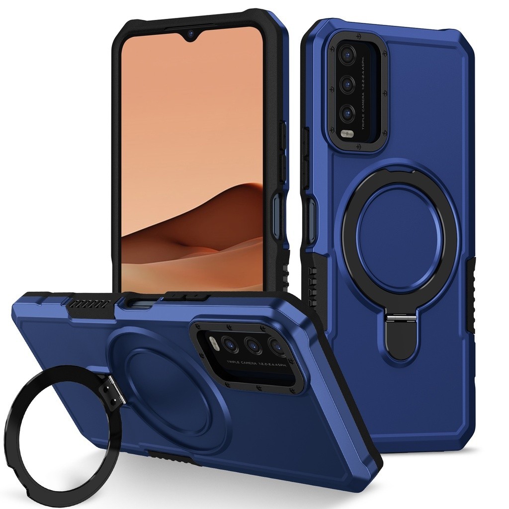 สําหรับVivo Y20 2021 Y20S Y20i Y12S Y12A Y20S Gกันกระแทกวงเล็บแม่เหล็ก2025 สไตล์ใหม่เคสแข็งเลนส์สีดําป้องกันโทรศัพท์สีฟ้าRFVTGBB ราคา ถูกที่สุด ดีลบีเคเค แกลเลอรีภาพที่ 9