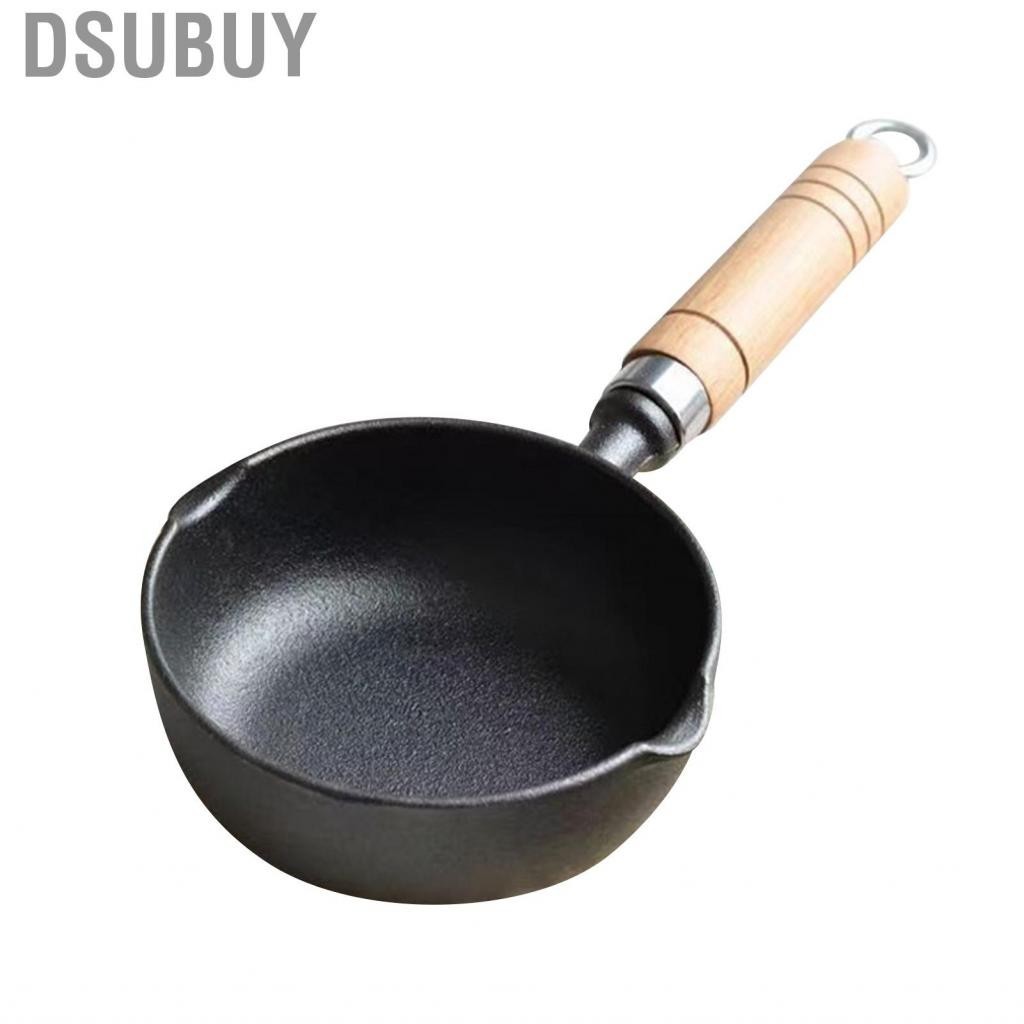 Dsubuy Iron Oil Heating Pot  Round Cast Melting Grilling Cooking Roasting Multi Purpose for Kitchen