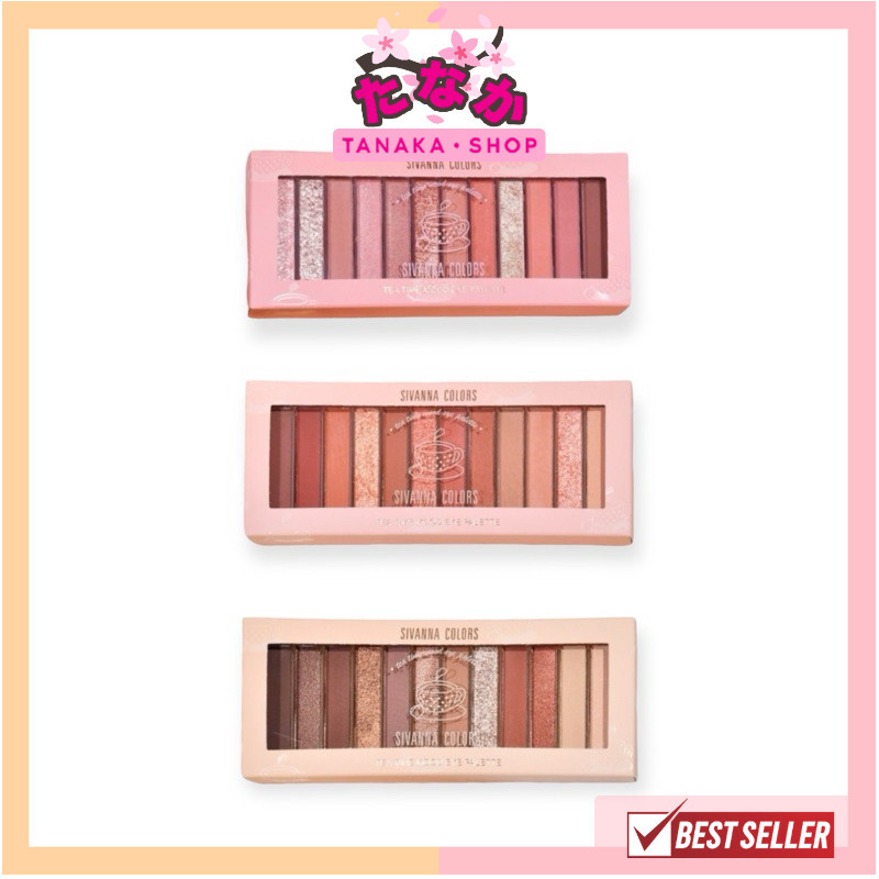 HF1010 Sivanna Colors Tea Time Mood Eye Palette ทิ ไทม์ มูด อาย พาเลทท์ มี 12 เฉดสี เนื้อแมทท์และชิมเมอร์