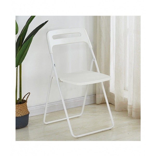 LOCAL789 Delicato เก้าอี้พลาสติกพับได้  LX-P003-B ขนาด 43×44.5×79.5ซม. สีขาว ร้านอยู่ในไทย