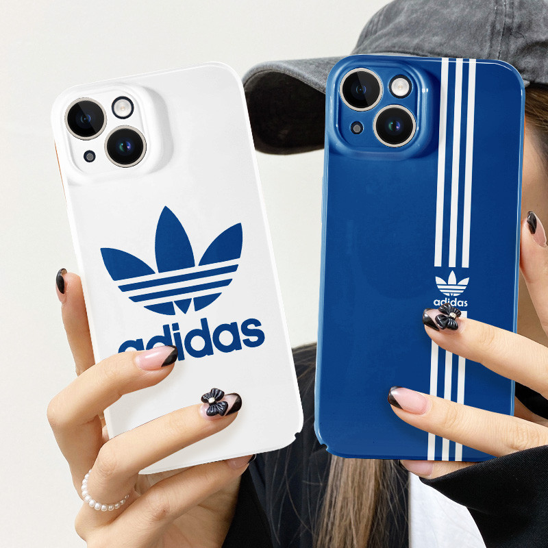 แบรนด์กีฬากระชับ เคส iPhone สําหรับ 14 XR 13 11 12 Pro Max 8 7 6 6S Plus X Xs Max Se 2020 13 12 11 Glossy TPU Soft Case กันกระแทกกล้องป้องกัน