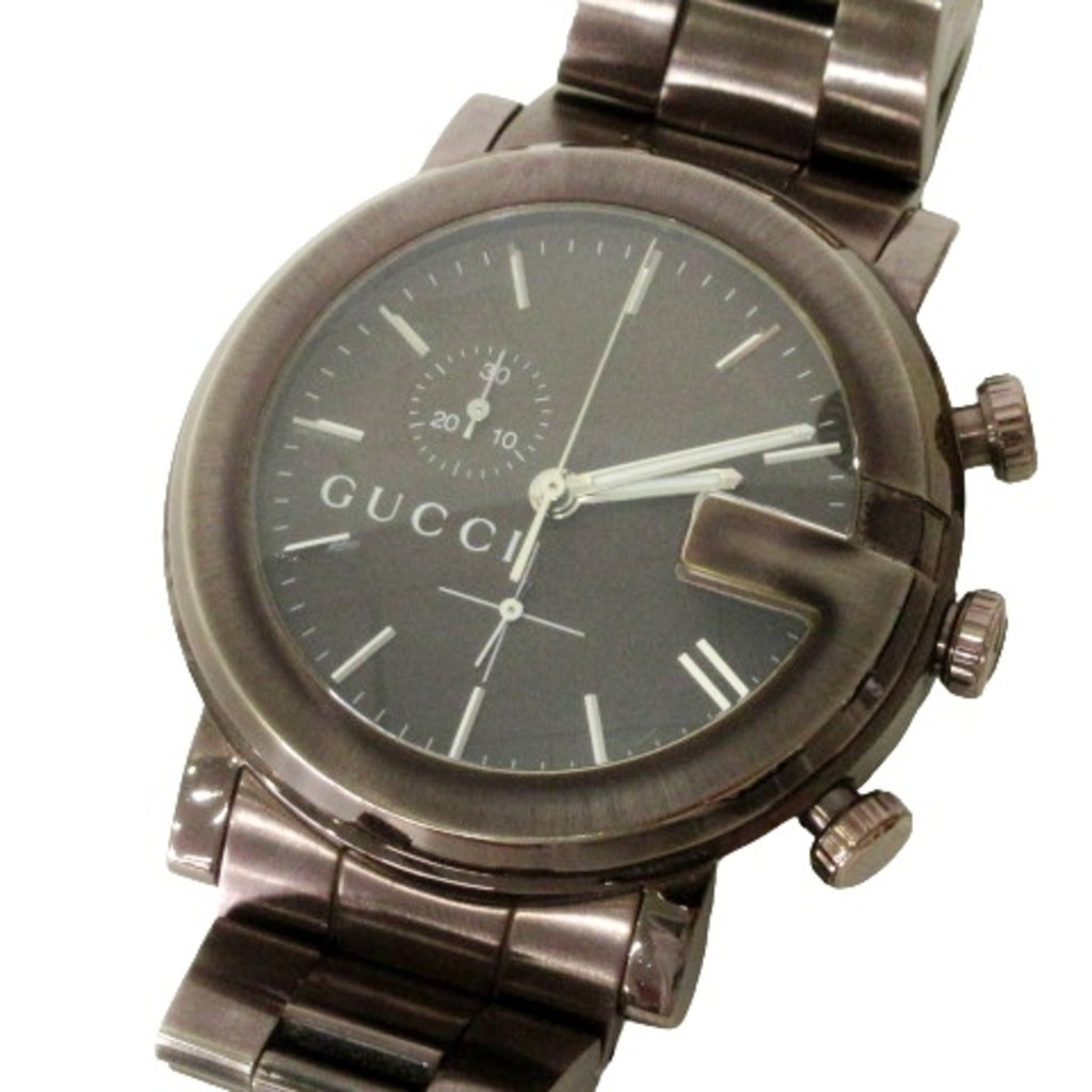 Gucci GUCCI 101m Chrono Watch Quartz Brown ■U90 Direct from Japan Secondhand