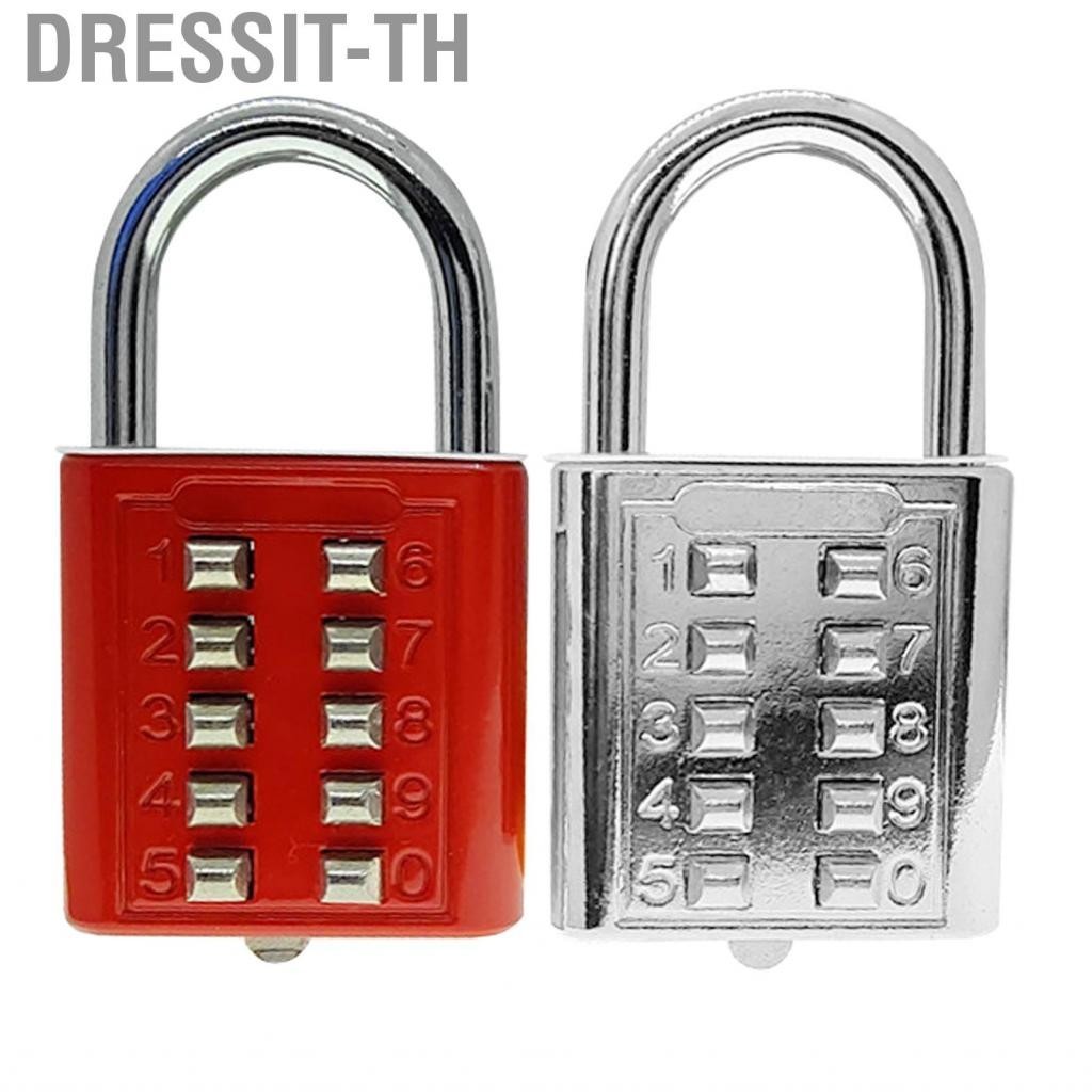 Dressit-th ปุ่มกุญแจผสมสังกะสีอัลลอยด์หลักรหัสผ่านล็อคสำหรับรถเข็นตู้เก็บเอกสารคีย์บอร์ด