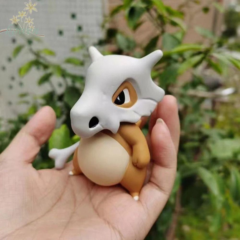 Kowen Pokemon Cubone Action Figure, PVC น่ารักรุ่นอะนิเมะ Cubone รูปของเล่น,สะสมอะนิเมะ Cubone การ์ต