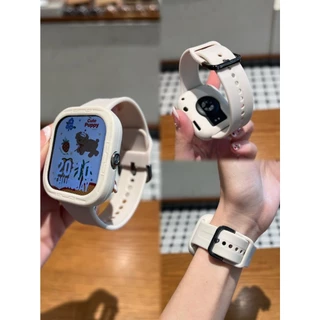 2 in 1 เคสซิลิโคน + สายรัดสําหรับ Xiaomi Redmi Watch 5 สมาร์ทวอท์ชสร้อยข้อมือแบบนุ่มสายรัดข้อมือสําหรับ Redmi Watch 4 อุปกรณ์เสริม