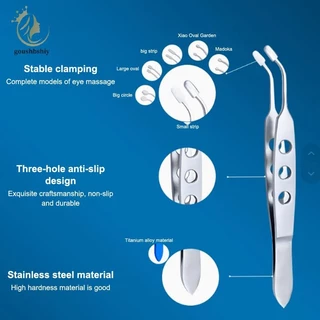 [GOY] แหนบเปลือกตา Meibomian Gland Forceps ผู้หญิงคลิป Eyelash Compressor สแตนเลสโลหะ Expressor Extension แต่งหน้าที่ถูกต้อง TH